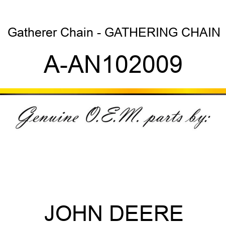Gatherer Chain - GATHERING CHAIN A-AN102009