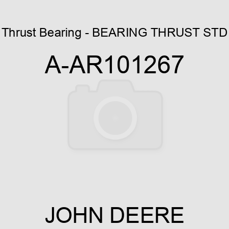 Thrust Bearing - BEARING THRUST, STD A-AR101267