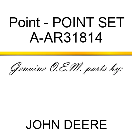 Point - POINT SET A-AR31814
