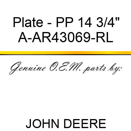 Plate - PP 14 3/4