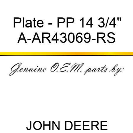 Plate - PP 14 3/4