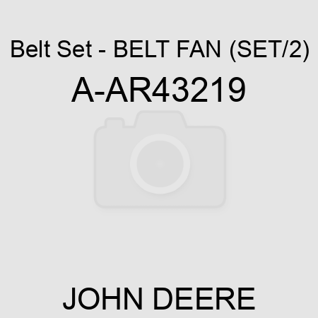 Belt Set - BELT, FAN (SET/2) A-AR43219