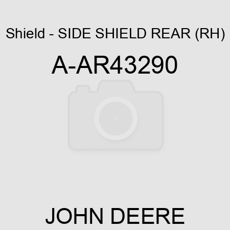 Shield - SIDE SHIELD, REAR (RH) A-AR43290