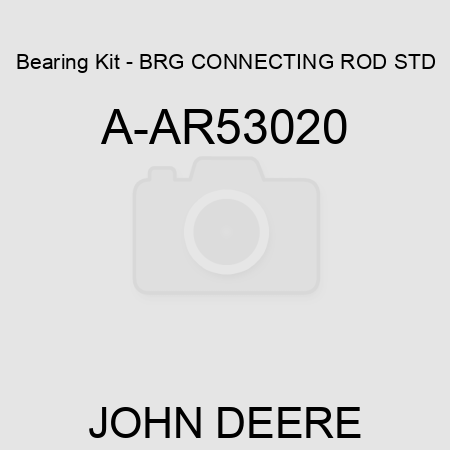 Bearing Kit - BRG, CONNECTING ROD STD A-AR53020