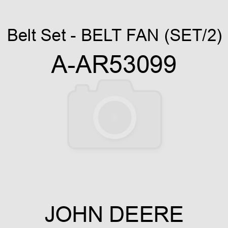 Belt Set - BELT, FAN (SET/2) A-AR53099
