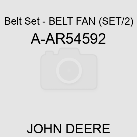 Belt Set - BELT, FAN (SET/2) A-AR54592