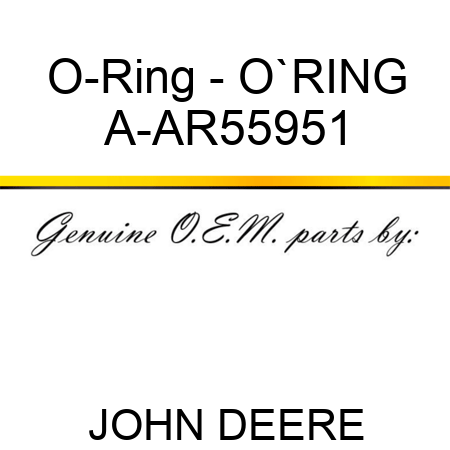 O-Ring - O`RING A-AR55951