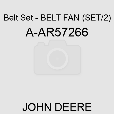 Belt Set - BELT, FAN (SET/2) A-AR57266