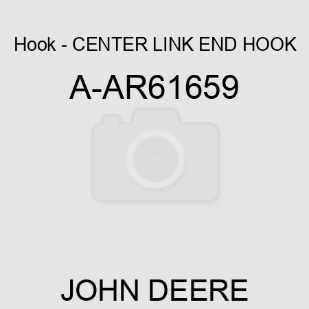 Hook - CENTER LINK END, HOOK A-AR61659