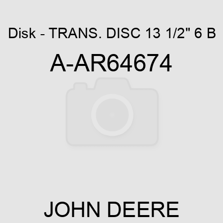 Disk - TRANS. DISC 13 1/2