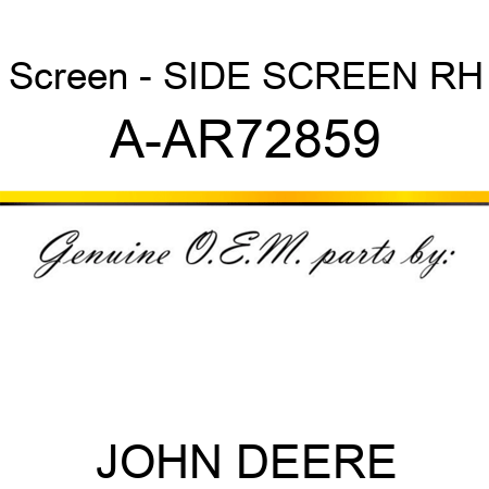 Screen - SIDE SCREEN RH A-AR72859