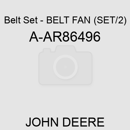 Belt Set - BELT, FAN (SET/2) A-AR86496