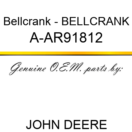 Bellcrank - BELLCRANK A-AR91812