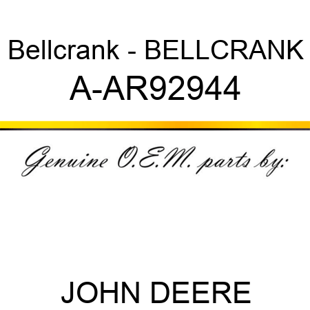 Bellcrank - BELLCRANK A-AR92944