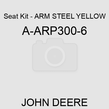 Seat Kit - ARM, STEEL YELLOW A-ARP300-6