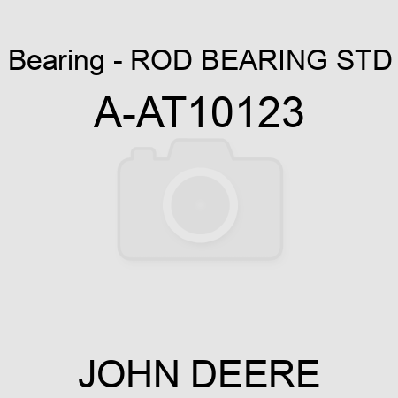 Bearing - ROD BEARING, STD A-AT10123