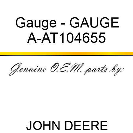 Gauge - GAUGE A-AT104655