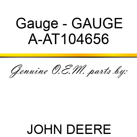 Gauge - GAUGE A-AT104656