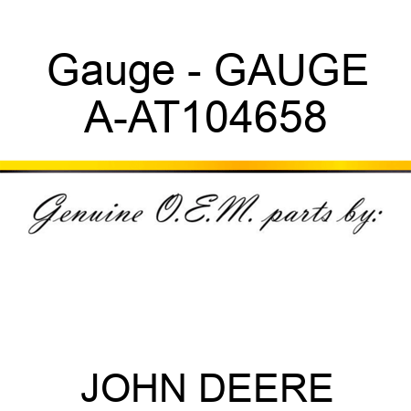 Gauge - GAUGE A-AT104658