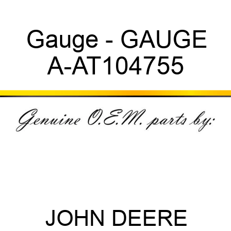 Gauge - GAUGE A-AT104755