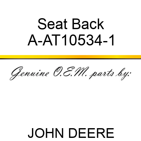 Seat Back A-AT10534-1