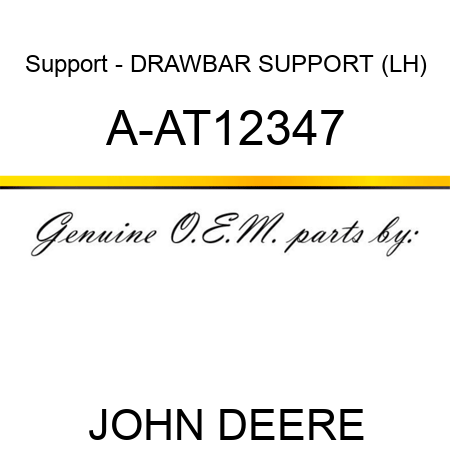 Support - DRAWBAR SUPPORT (LH) A-AT12347