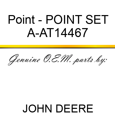 Point - POINT SET A-AT14467