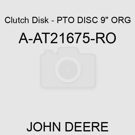 Clutch Disk - PTO DISC, 9