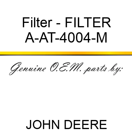 Filter - FILTER A-AT-4004-M