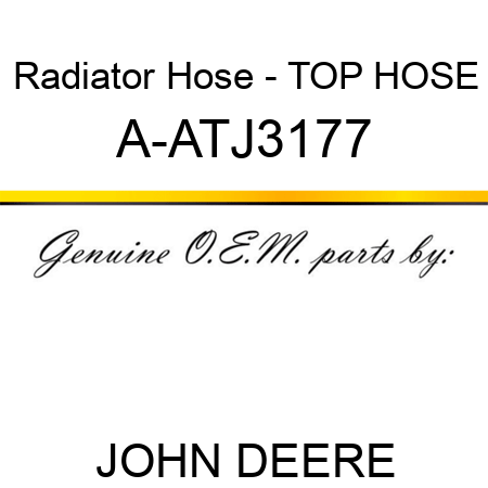 Radiator Hose - TOP HOSE A-ATJ3177