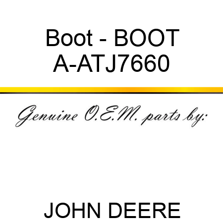 Boot - BOOT A-ATJ7660
