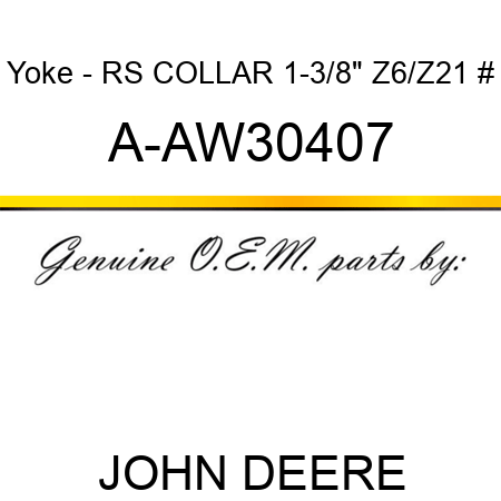 Yoke - RS COLLAR 1-3/8