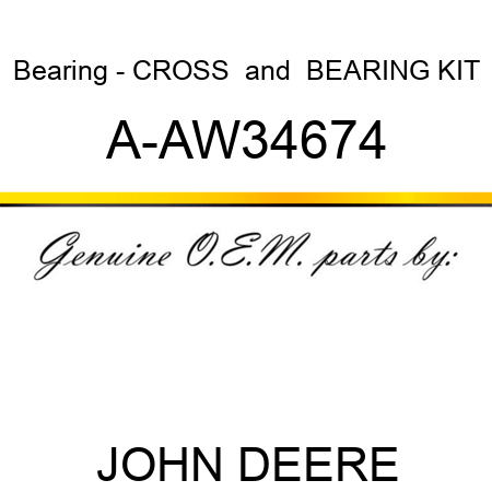 Bearing - CROSS & BEARING KIT A-AW34674