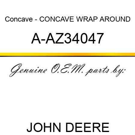 Concave - CONCAVE, WRAP AROUND A-AZ34047
