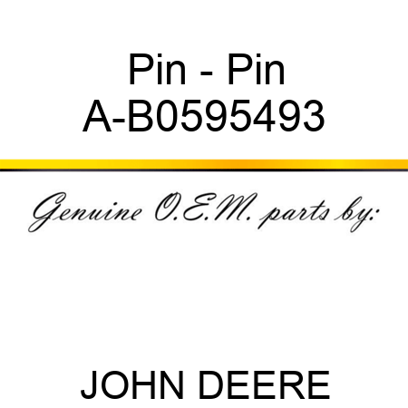 Pin - Pin A-B0595493
