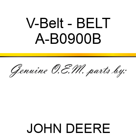 V-Belt - BELT A-B0900B