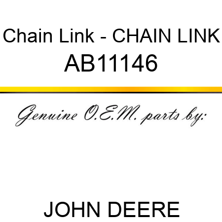 Chain Link - CHAIN LINK AB11146