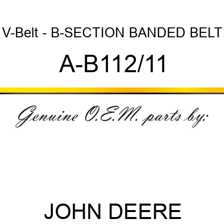 V-Belt - B-SECTION BANDED BELT A-B112/11