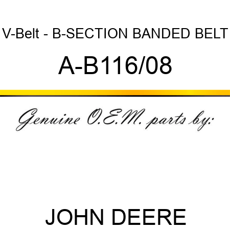 V-Belt - B-SECTION BANDED BELT A-B116/08
