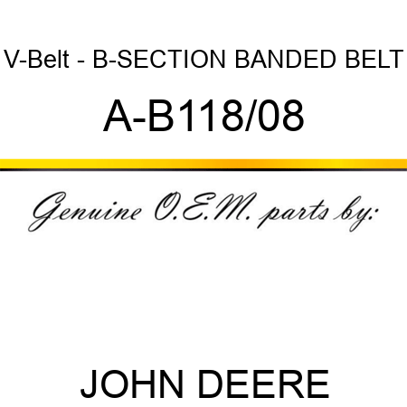 V-Belt - B-SECTION BANDED BELT A-B118/08