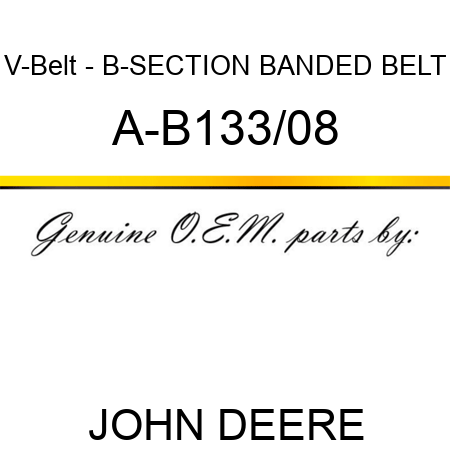 V-Belt - B-SECTION BANDED BELT A-B133/08