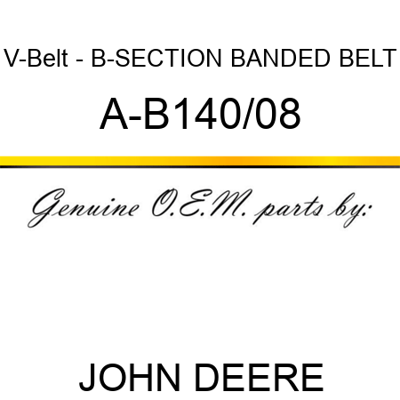 V-Belt - B-SECTION BANDED BELT A-B140/08