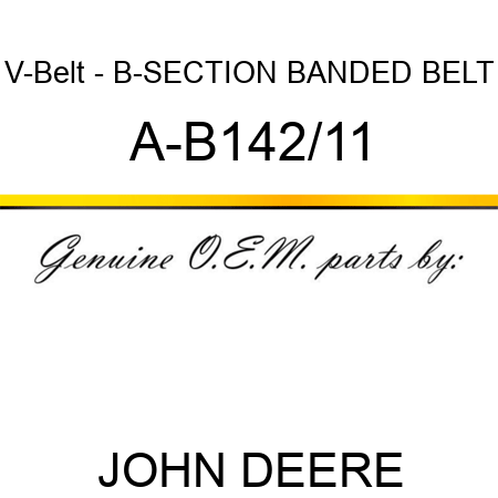 V-Belt - B-SECTION BANDED BELT A-B142/11