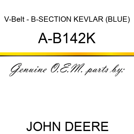 V-Belt - B-SECTION KEVLAR (BLUE) A-B142K