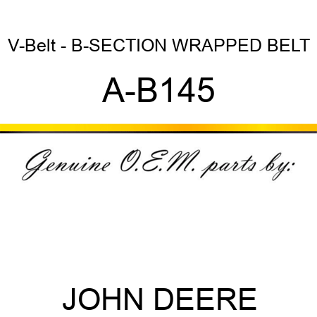 V-Belt - B-SECTION WRAPPED BELT A-B145