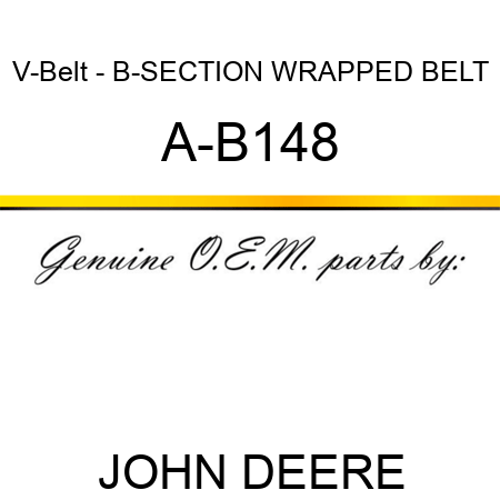 V-Belt - B-SECTION WRAPPED BELT A-B148
