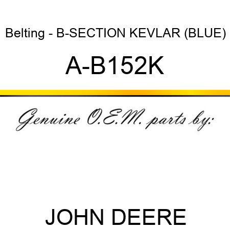 Belting - B-SECTION KEVLAR (BLUE) A-B152K