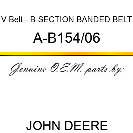 V-Belt - B-SECTION BANDED BELT A-B154/06