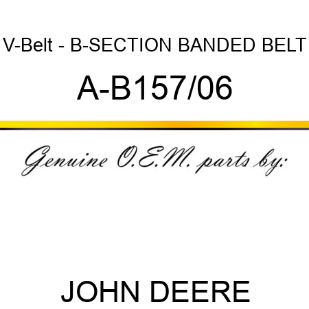 V-Belt - B-SECTION BANDED BELT A-B157/06
