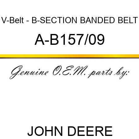 V-Belt - B-SECTION BANDED BELT A-B157/09